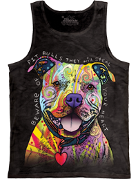 Beware Of Pit Bulls Tank Available now at NoveltyEveryWear!